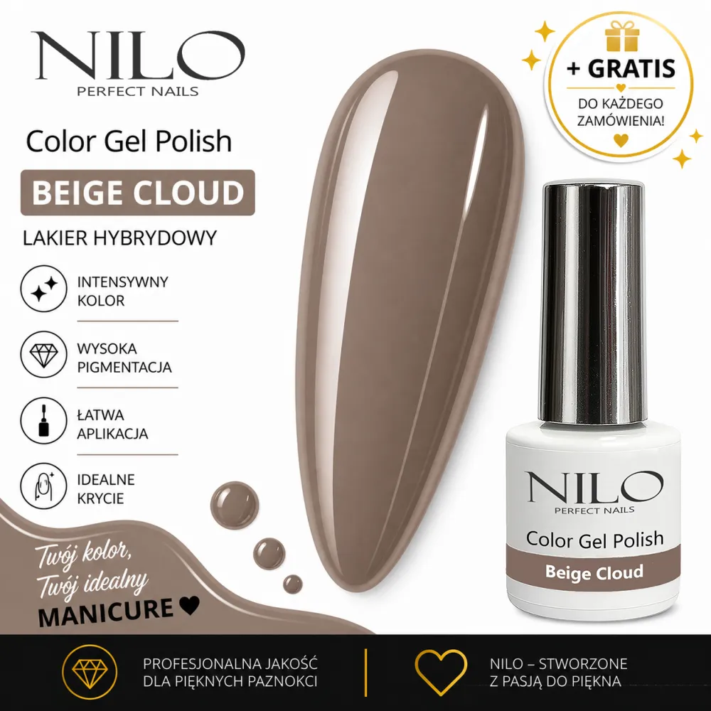 Lakier Hybrydowy Beige Cloud – NILO no.32